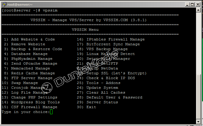 Cara Menginstall VPSSIM di Centos